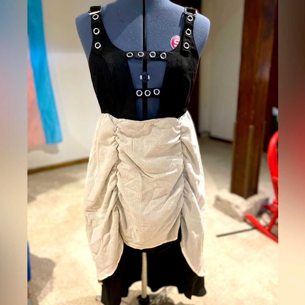 Hot Topic suspender high low dress